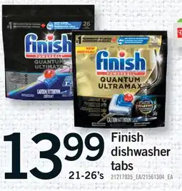 Fortinos FINISH DISHWASHER TABS, 21-26'S offer