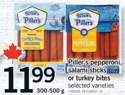 Fortinos PILLER'S PEPPERONI, SALAMI STICKS OR TURKEY BITES offer