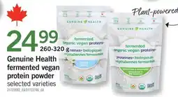 Fortinos GENUINE HEALTH FERMENTED VEGAN PROTEIN POWDER offer