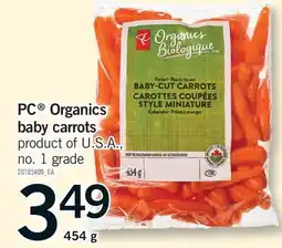 Fortinos PC ORGANICS BABY CARROTS offer