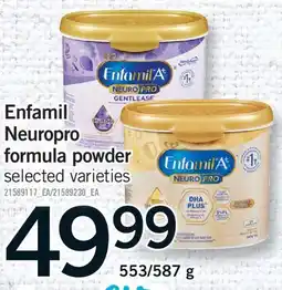 Fortinos ENFAMIL NEUROPRO FORMULA POWDER, 553/587 G offer