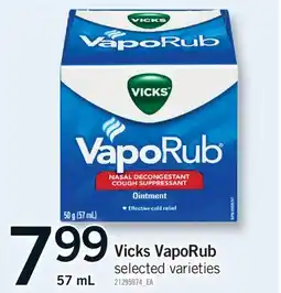 Fortinos VICKS VAPORUB offer