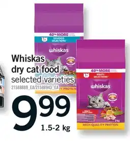 Fortinos WHISKAS DRY CAT FOOD offer