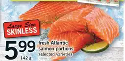 Fortinos FRESH ATLANTIC SALMON PORTIONS offer