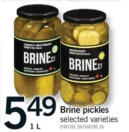 Fortinos BRINE PICKLES offer