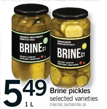 Fortinos BRINE PICKLES offer