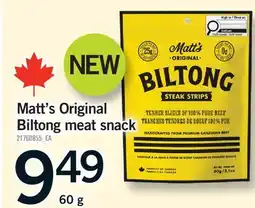 Fortinos MATT'S ORIGINAL BILTONG MEAT SNACK offer