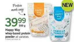 Fortinos HAPPY WAY WHEY-BASED PROTEIN POWDER offer