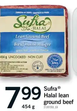 Fortinos SUFRA HALAL LEAN GROUND BEEF offer