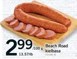 Fortinos BEACH ROAD KIELBASA, 13.57/LB /100 G offer