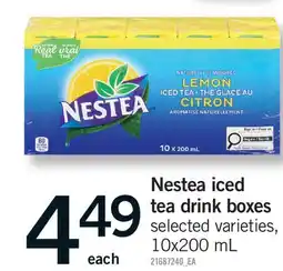 Fortinos NESTEA ICED TEA DRINK BOXES offer