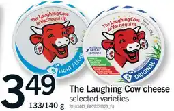 Fortinos THE LAUGHING COW CHEESE, 133/140 g offer