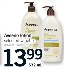 Fortinos AVEENO LOTION offer