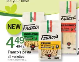 Fortinos FRANCO'S PASTA offer