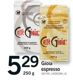 Fortinos GIOIA ESPRESSO offer