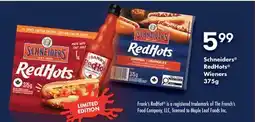 Fortinos SCHNEIDERS REDHOTS WIENERS offer