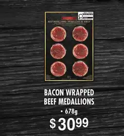 Fortinos MARC ANGELO BACON WRAPPED BEEF MEDALLIONS offer