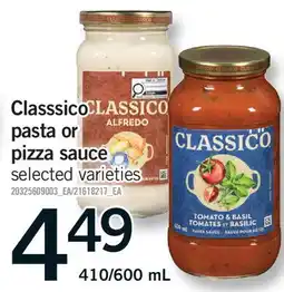 Fortinos CLASSICO PASTA OR PIZZA SAUCE, 410/600 ML offer