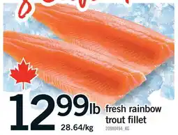 Fortinos FRESH RAINBOW TROUT FILLET offer