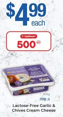 Fortinos LACTOSE-FREE GARLIC & CHIVES CREAM CHEESE offer