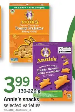 Fortinos ANNIE'S SNACKS offer