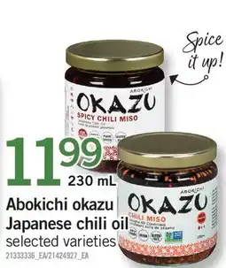 Fortinos ABOKICHI OKAZU JAPANESE CHILI OIL offer