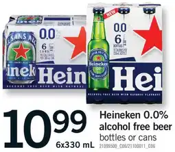 Fortinos HEINEKEN 0.0% ALCOHOL FREE BEER offer