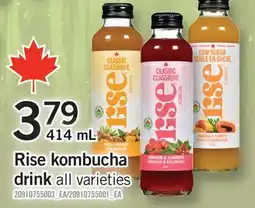 Fortinos RISE KOMBUCHA DRINK offer