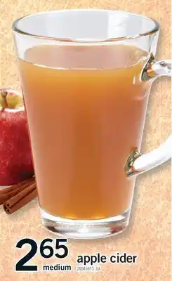 Fortinos APPLE CIDER, MEDIUM offer