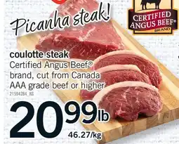 Fortinos COULOTTE STEAK offer