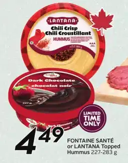 Sobeys Topped Hummus offer