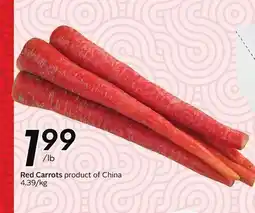Sobeys Red Carrots offer
