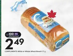 Sobeys COMPLIMENTS White or Whole Wheat Bread offer