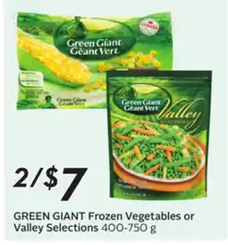 Sobeys Frozen Vegetables or Valley Selections offer