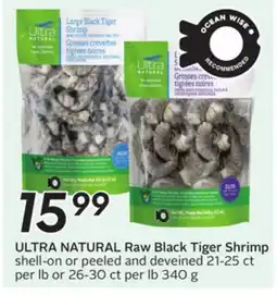 Sobeys Raw Black Tiger Shrimp offer