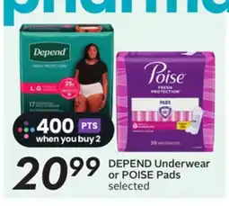 Sobeys Underwear or Pads offer
