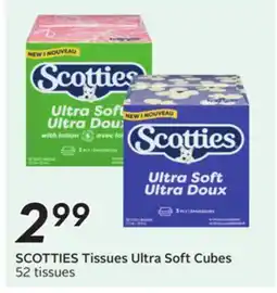 Sobeys Tissues Ultra Soft Cubes offer