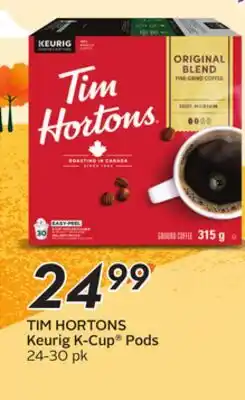 Sobeys TIM HORTONS Keurig K-Cup Pods offer