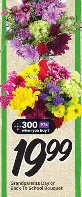 Sobeys Grandparents Day or Back To School Bouquet offer