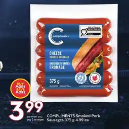 Sobeys COMPLIMENTS Smoked Pork Sausages offer