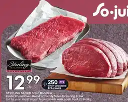 Sobeys Fresh Boneless Inside Round Oven Roast or Family Size Marinating Steak offer