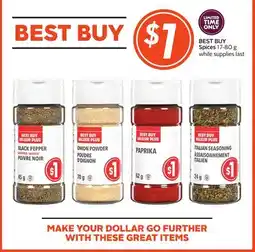 Sobeys Spices offer