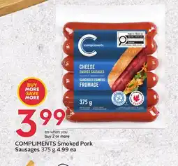 Sobeys COMPLIMENTS Smoked Pork Sausages offer