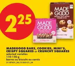 No Frills MADEGOOD BARS, COOKIES, MINI'S, CRISPY SQUARES OR CRUNCHY SQUARES offer
