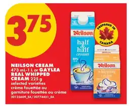 No Frills NEILSON CREAM, 473 ML-1 L OR GAYLEA REAL WHIPPED CREAM, 225 G offer