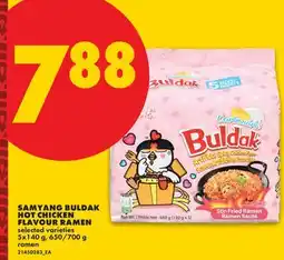 No Frills SAMYANG BULDAK HOT CHICKEN FLAVOUR RAMEN, 5x140 g, 650/700 g offer