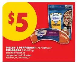 No Frills PILLER'S PEPPERONI, 175/250 g or KOLBASSA offer