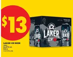 No Frills LAKER ICE BEER offer
