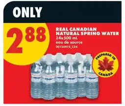No Frills REAL CANADIAN NATURAL SPRING WATER offer