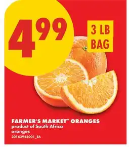 No Frills FARMER'S MARKET ORANGES, 3 LB BAG offer